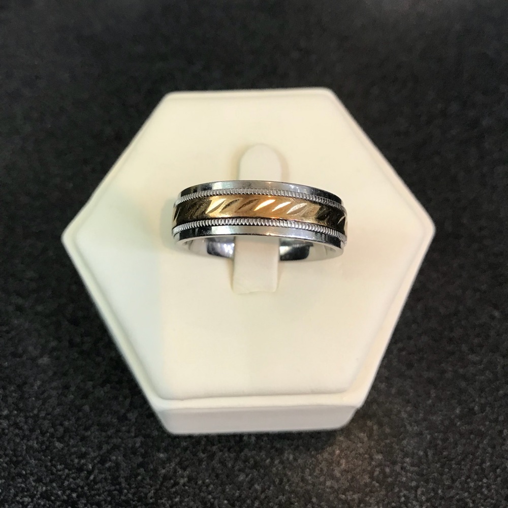 10kt/stainless steel band
